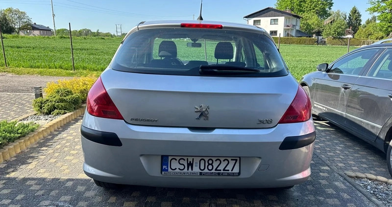 Peugeot 308 cena 9500 przebieg: 241400, rok produkcji 2008 z Zielonka małe 154